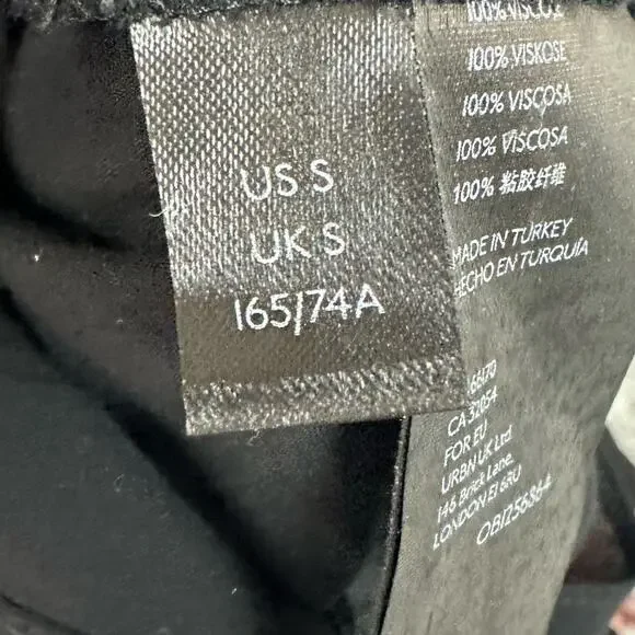 Anthropologie Size S Womens Black Pull On Paisley Print Myla Tiered Mini Skirt - Picture 4 of 8